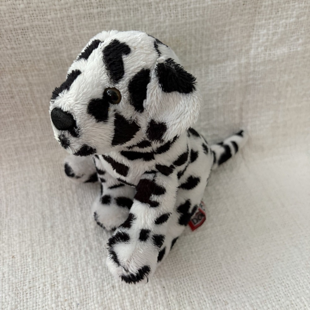 Douglas Cuddle Toys Dalmatian Puppy Dog Plush 6" Black White Spots Stuffed
